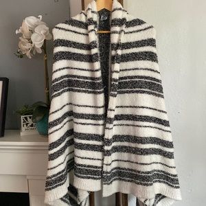 Black and White Poncho